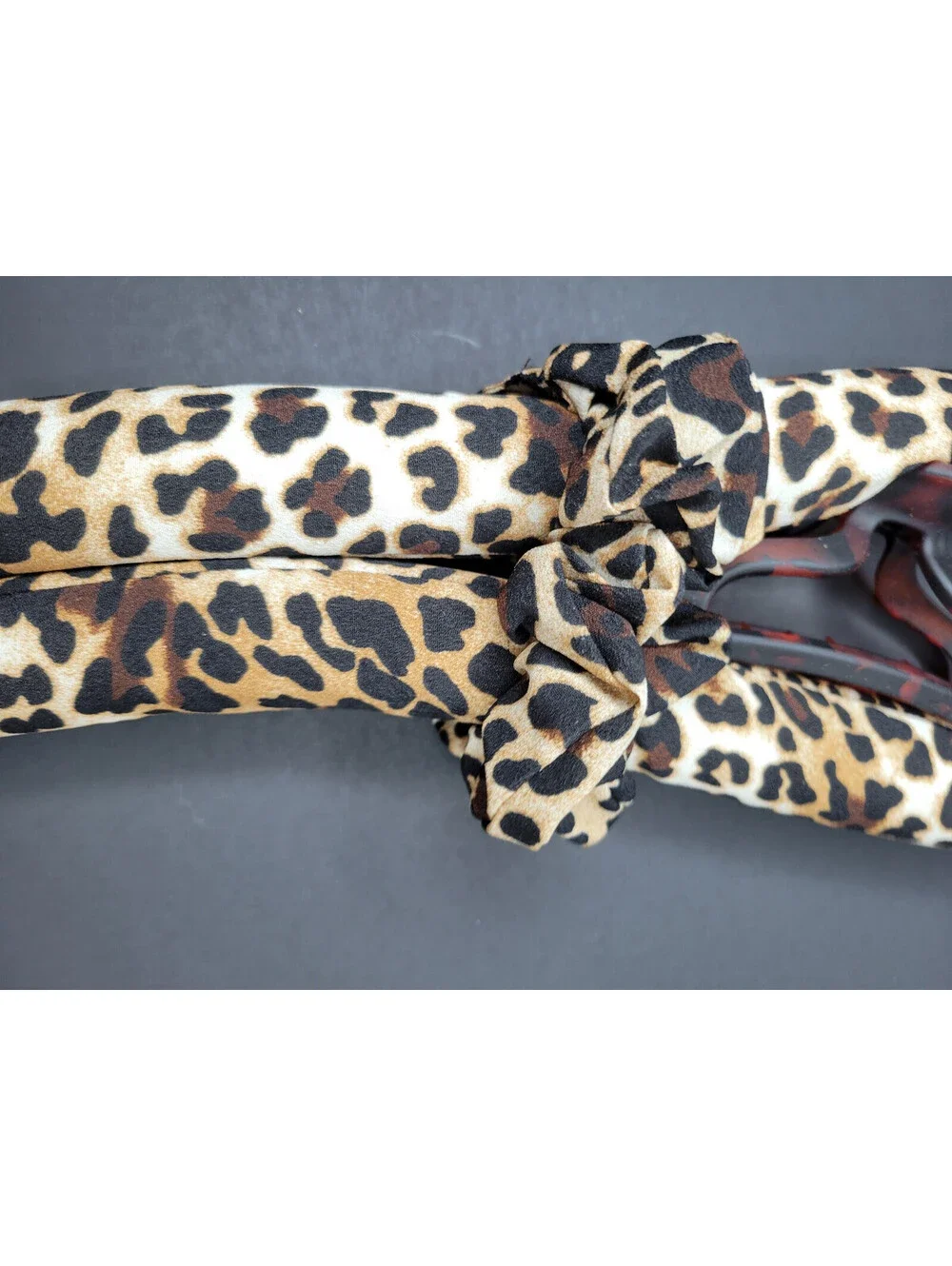 Curly-Q 3 Pc Set No Heat Curling iron Rod Headband Heatless Curls Animal Leopard